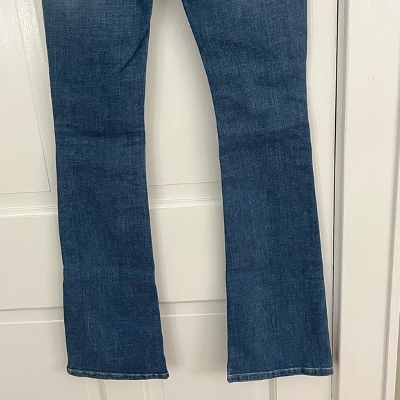 We The Free - Varsity Blues Mid-Rise Slim Boot Cut Flare Jeans Size 24 Western - Picture 9 of 16
